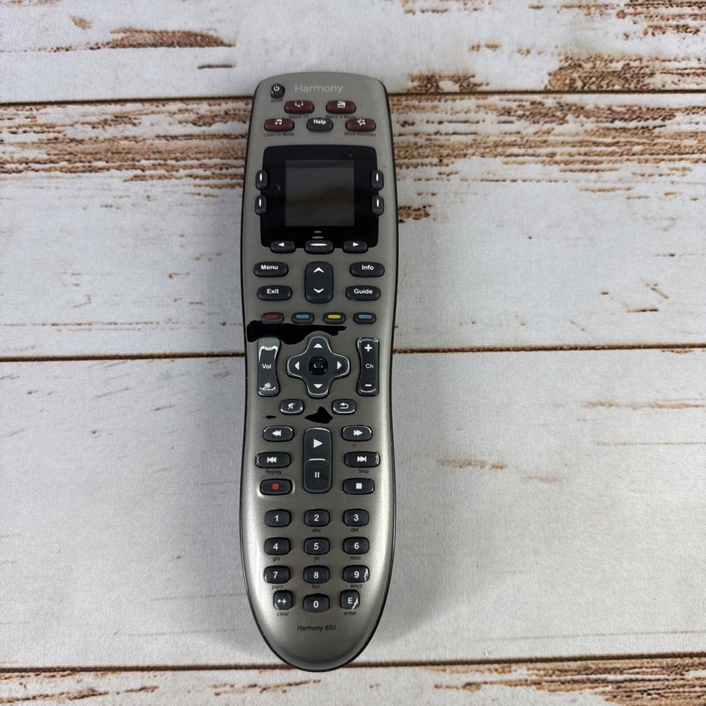 Logitech Harmony 650 Universal Remote Control w/LCD Screen Silver